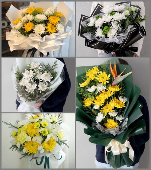 江苏南京雨花台区板桥街道孙家村白事花束代送